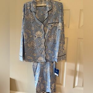 Roller Rabbit Women’s Floral Vines Pajama Set L Large